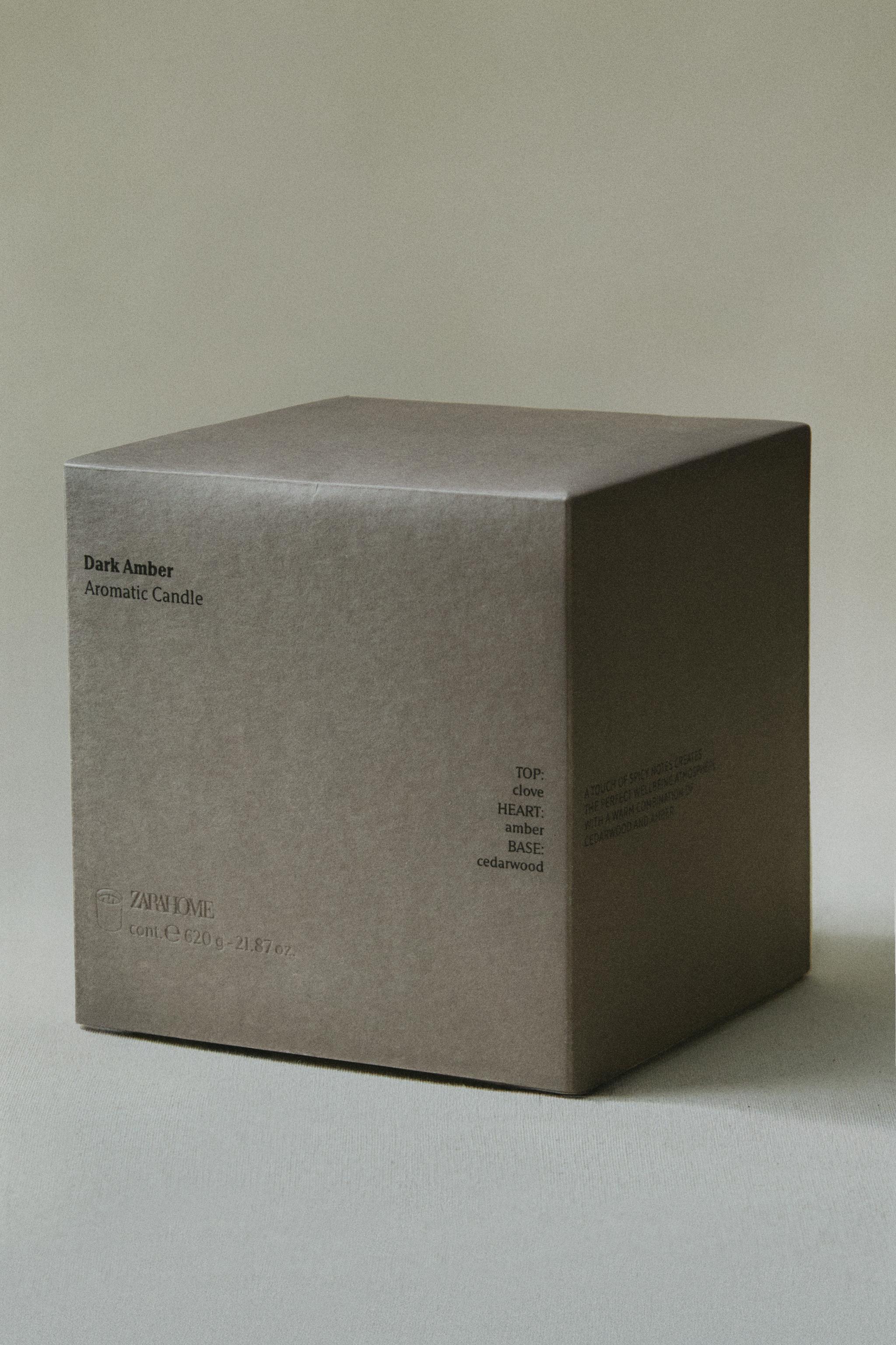 G) DARK AMBER SCENTED CANDLE